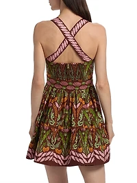 Julietta Printed Cotton Minidress