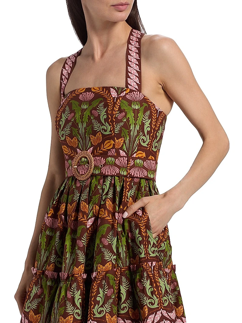 Julietta Printed Cotton Minidress