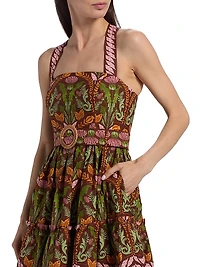 Julietta Printed Cotton Minidress