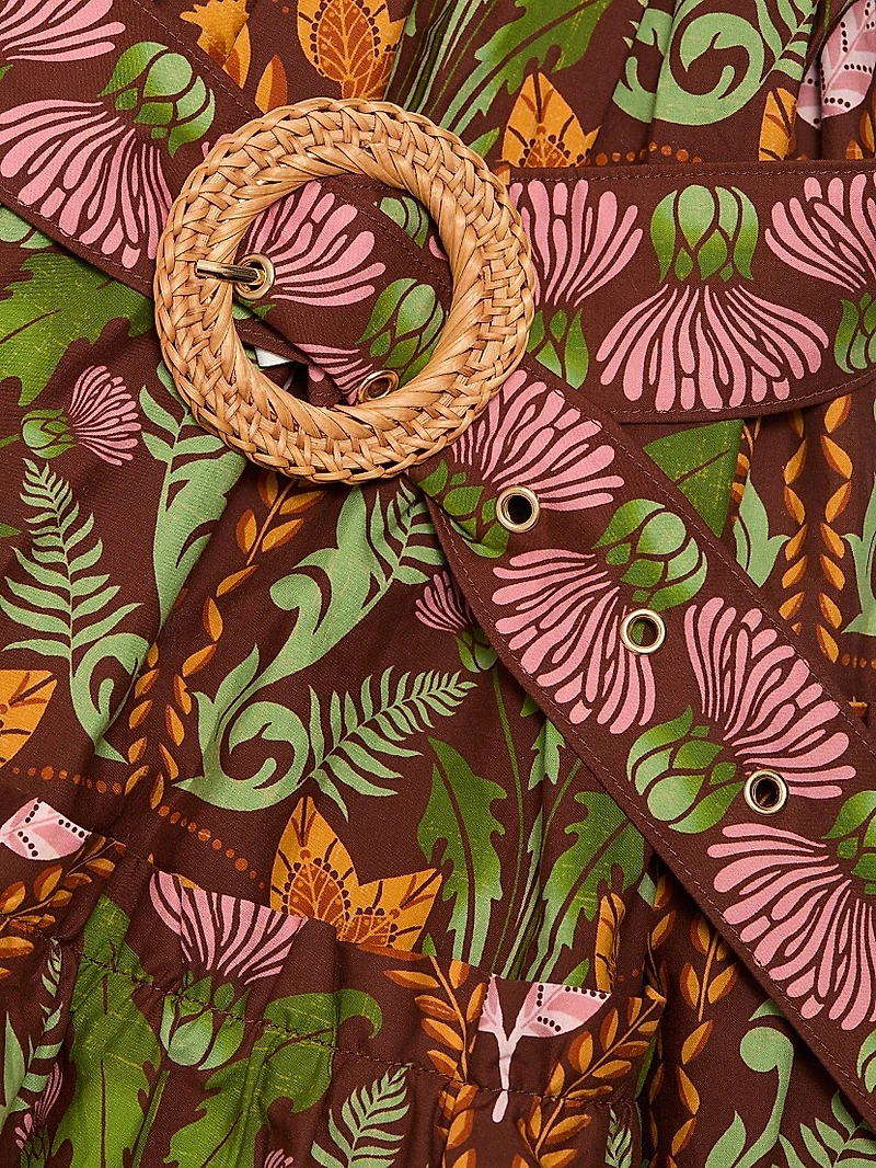 Julietta Printed Cotton Minidress