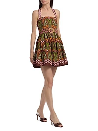 Julietta Printed Cotton Minidress
