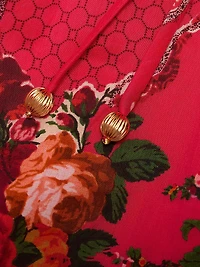 Sunray Floral Cotton Midi-Dress