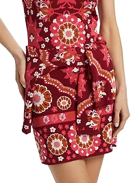 Rome Jacquard Bandeau Body-Con Minidress
