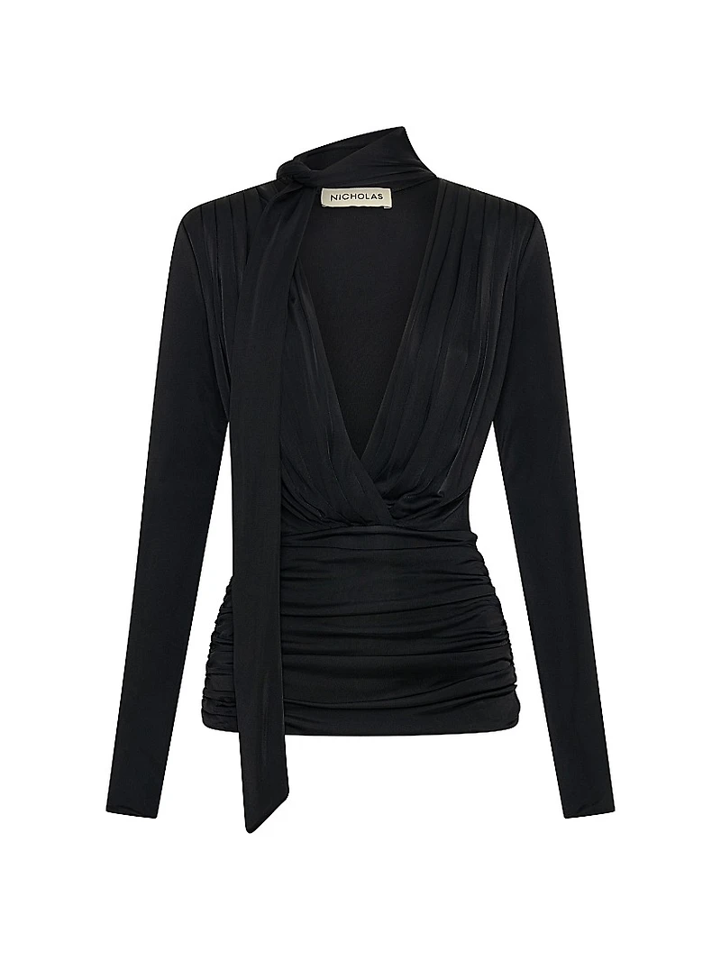 Marina Scarf Draped Top