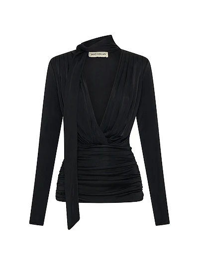 Marina Scarf Draped Top