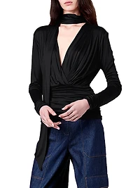 Marina Scarf Draped Top