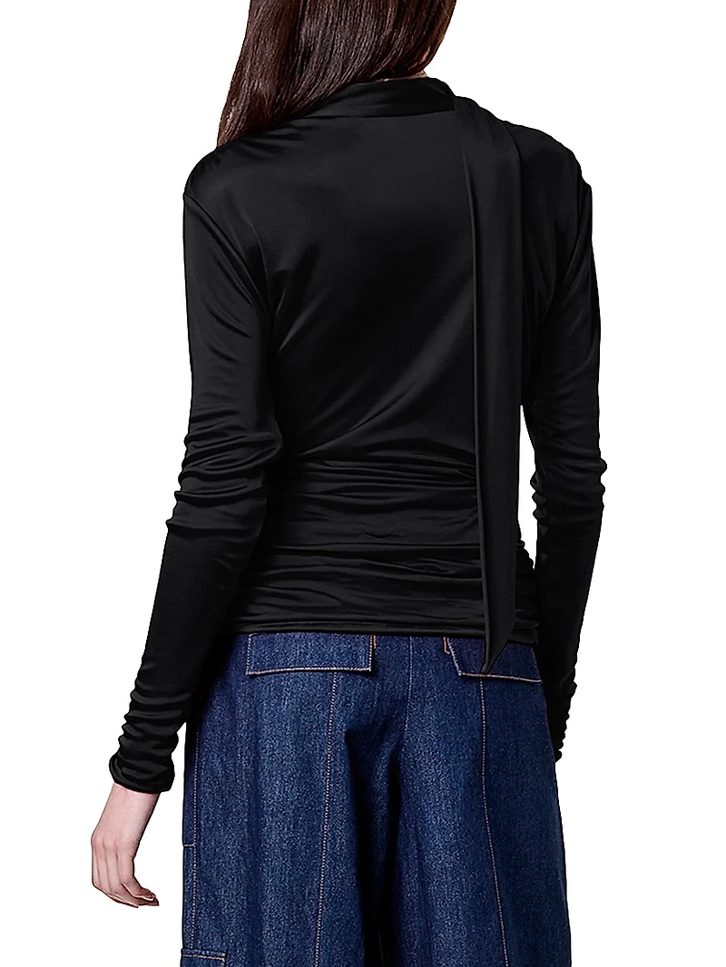 Marina Scarf Draped Top