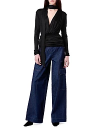 Marina Scarf Draped Top