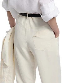 Jetties Beach Flat Front Ankle Pants