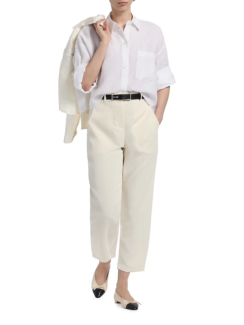 Jetties Beach Flat Front Ankle Pants