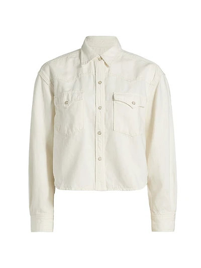 Stretch Cotton Crop Jacket