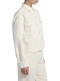 Stretch Cotton Crop Jacket