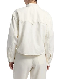 Stretch Cotton Crop Jacket