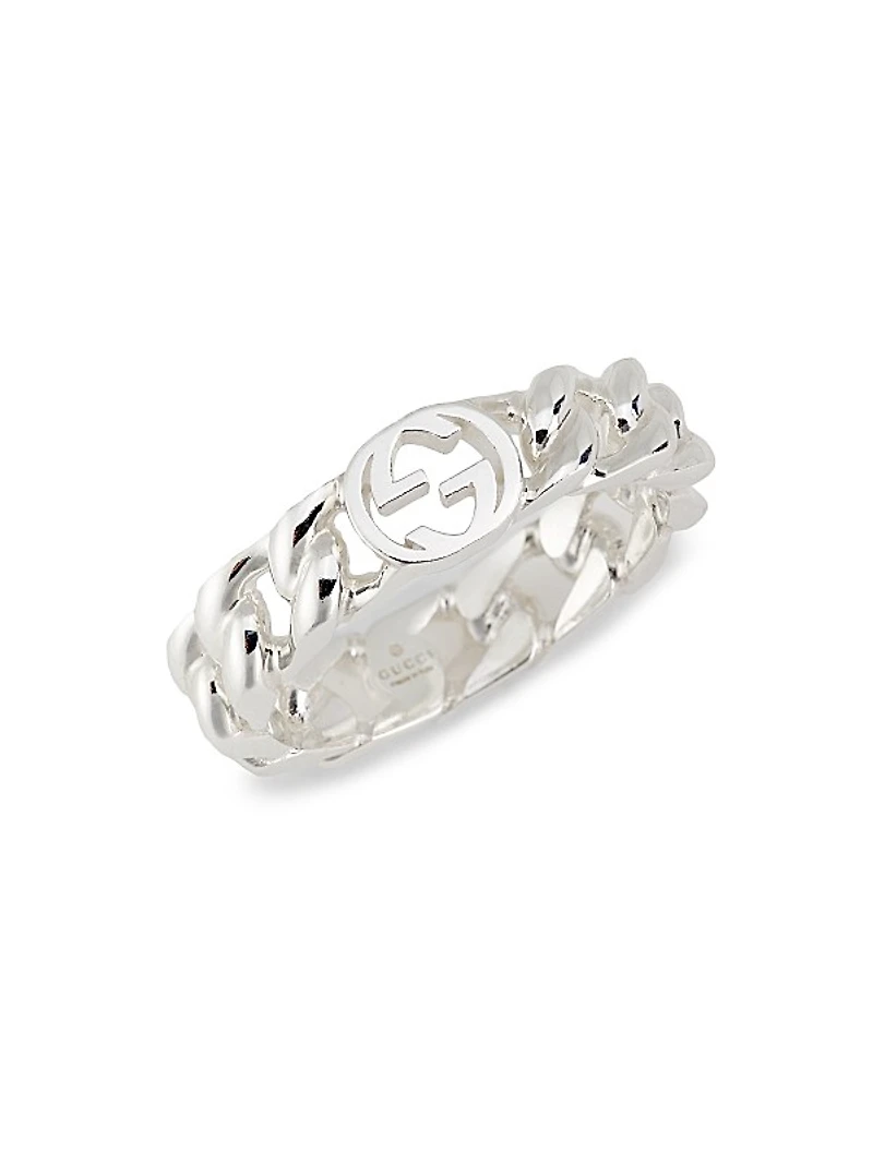 Interlocking GG Sterling Silver Ring