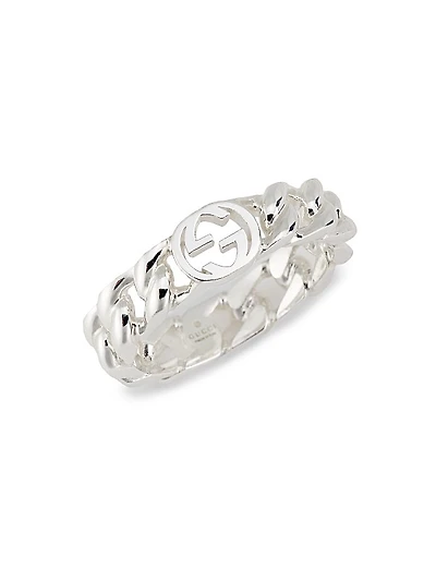 Interlocking GG Sterling Silver Ring