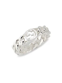 Interlocking GG Sterling Silver Ring