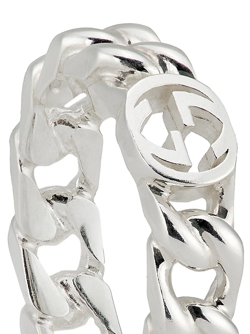 Interlocking GG Sterling Silver Ring