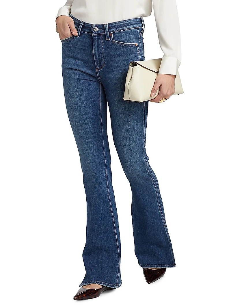 Laurel Canyon Flare Mid-Rise Jeans