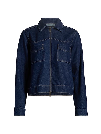 Trabuco Denim Zip-Front Jacket