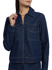 Trabuco Denim Zip-Front Jacket