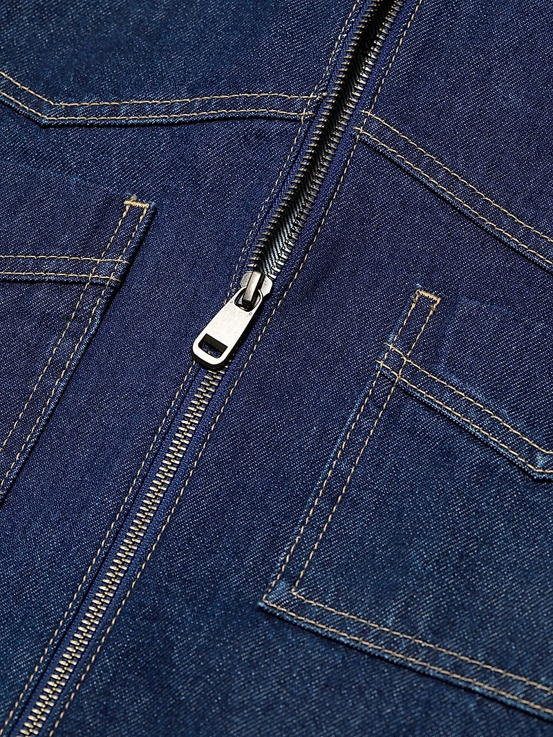 Trabuco Denim Zip-Front Jacket