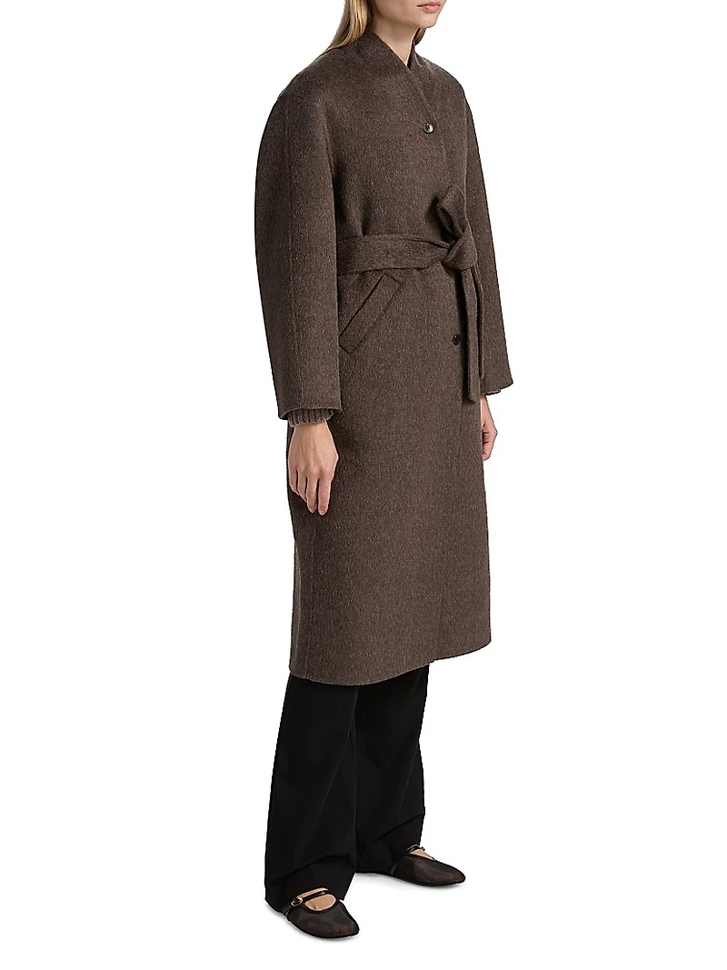 Roland Wool-Blend Belted Coat
