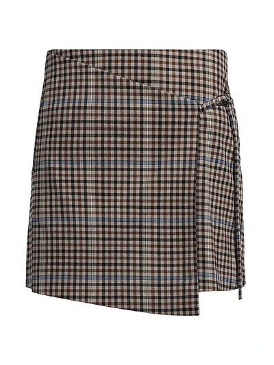 Nial Plaid Miniskirt