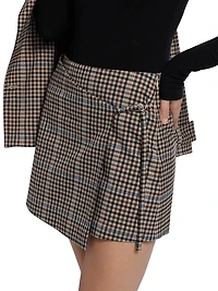 Nial Plaid Miniskirt