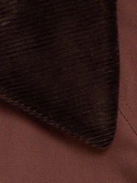 Levy Corduroy-Trimmed Long Coat