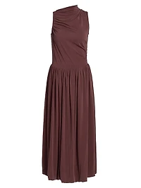 Brina Draped Modal Midi-Dress