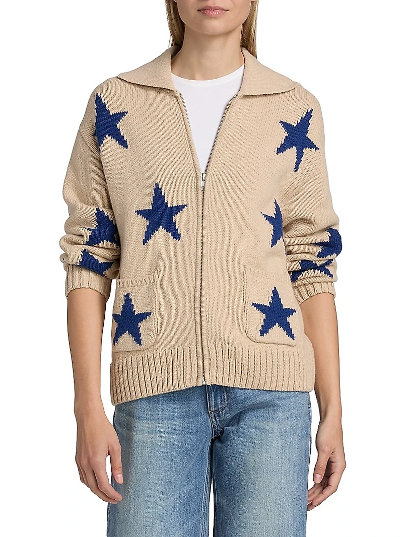 Rhea Star-Intarsia Wool-Blend Sweater