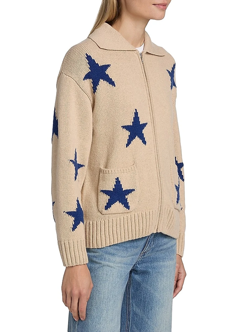 Rhea Star-Intarsia Wool-Blend Sweater