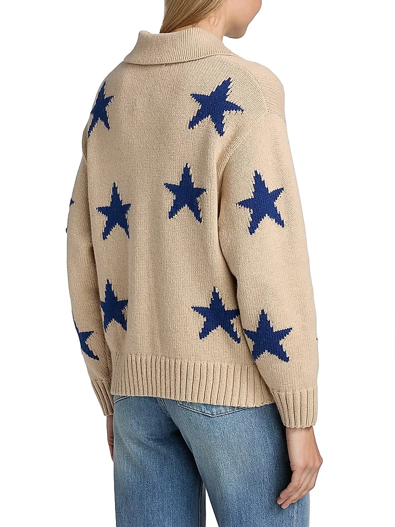 Rhea Star-Intarsia Wool-Blend Sweater