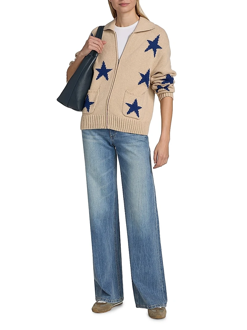 Rhea Star-Intarsia Wool-Blend Sweater