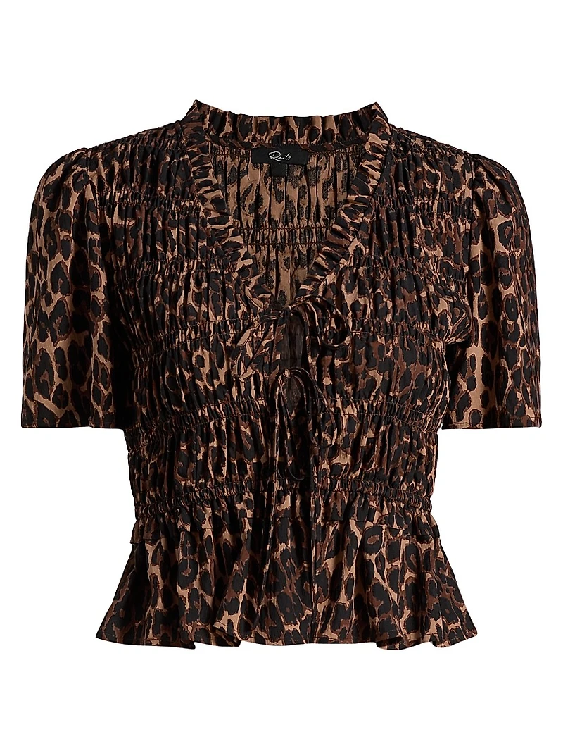 Portia Leopard Print Top