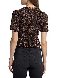 Portia Leopard Print Top