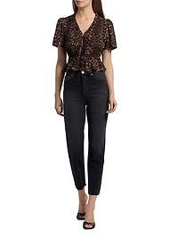 Portia Leopard Print Top