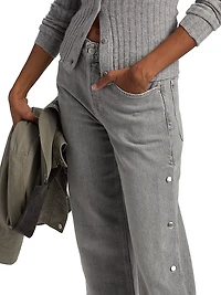 Del Mar Studded Straight-Leg Jeans
