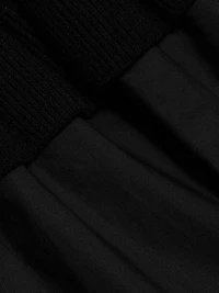 Deirdre Ruffled Mixed-Media Midi-Dress