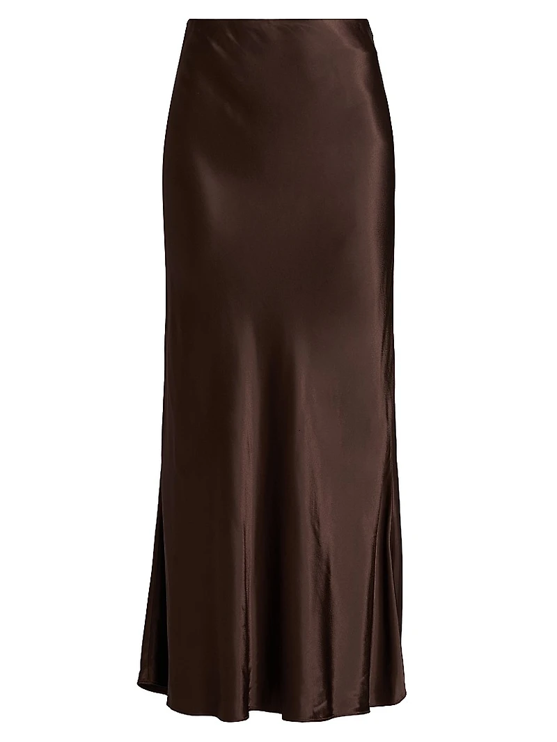 Romina Satin Maxi Skirt