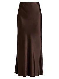 Romina Satin Maxi Skirt