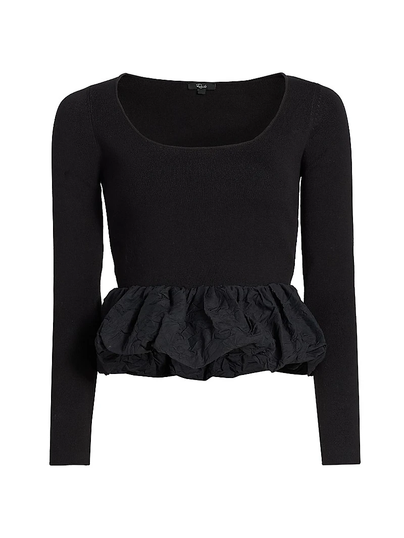 Tillie Ruffled-Hem Top