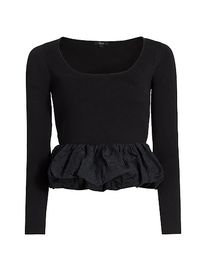 Tillie Ruffled-Hem Top