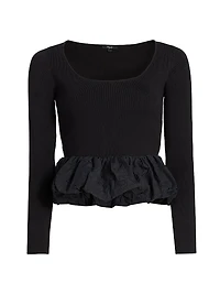 Tillie Ruffled-Hem Top