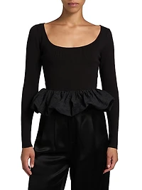 Tillie Ruffled-Hem Top