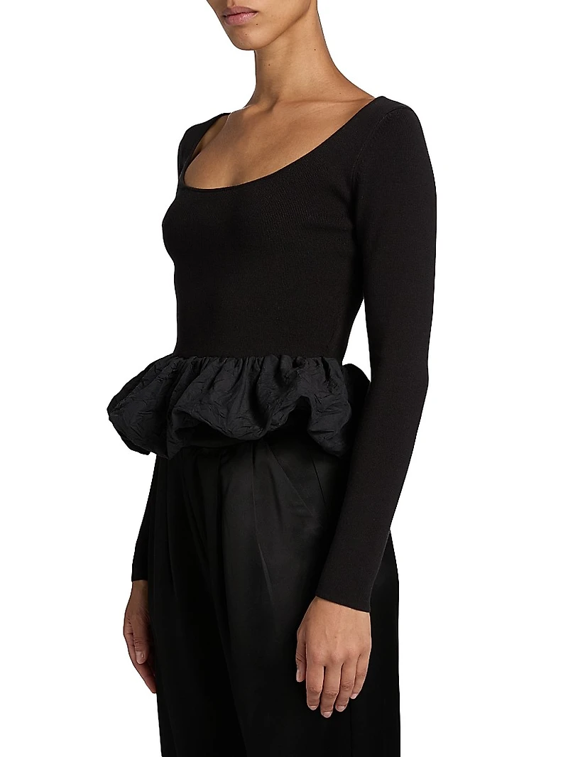 Tillie Ruffled-Hem Top