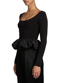 Tillie Ruffled-Hem Top