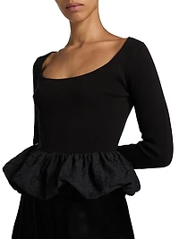Tillie Ruffled-Hem Top
