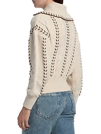 Lune Stitched Zip-Front Jacket