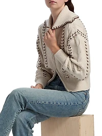 Lune Stitched Zip-Front Jacket